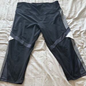 Champion Black and Gray Women's Leggings, XXL